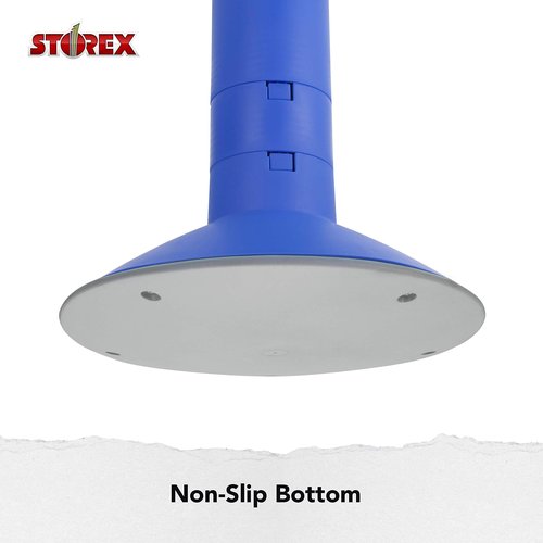Storex Wiggle Stool – Active Flexible Seating for Classroom and Home Study, Adjustable 12-18 Inch Height, Blue (00301A01C)