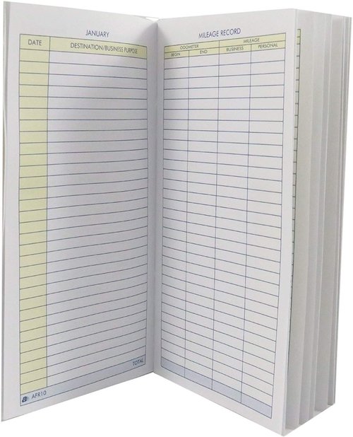 Adams AFR10W Mileage Journal - 2 Pack