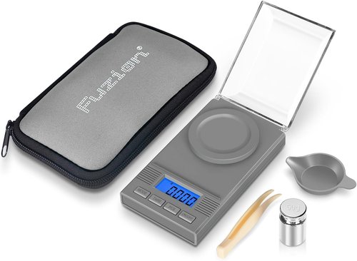 Fuzion Milligram Scale - 50g Capacity | Precision Digital Scale with LCD Backlit Display & Tare Function