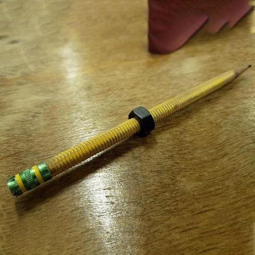 ADHD Fidget Pencil, Threaded Pencil Sleeve with Nuts'n Bolts for Kids and Adults, Sensory-Friendly Spiral Fidget Pencil for Focus and Anxiety Relief, Twist and Write Pencils for Quiet Fidgeting(3pcs)