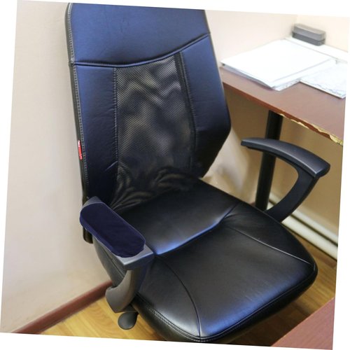 HOUDERCO 2pcs Arm Rest Pillow for Office Chair Memory Foam Cushions for Elbows and Forearms Non- Cover Easy to Clean Comfy Desk Chair Armrest Pads Dark