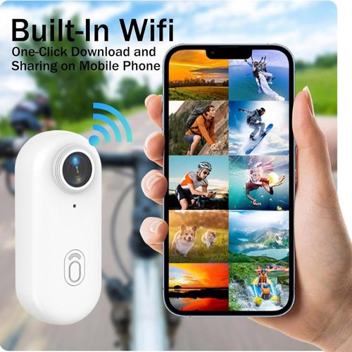 The Go Catch Camera, Treklon POV Camera, Treklon 4S Body Cameras, HD 1080p/4K Pocket Action Cam, with Magnetic Clip, Waterproof Case and Bracket, Thumb Size Mount Anywhere (Black 64G)