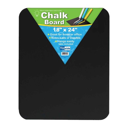 Flipside Products Chalk Board, Black, 18" x 24", Pack of 3
