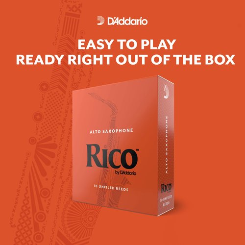D’Addario Woodwinds - Rico Tenor Sax Reeds - Tenor Saxophone Reeds - Tenor Reeds Crafted for Beginners, Students, Educators - Strength 2.5, 3-Pack