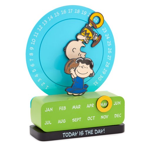 Hallmark Peanuts Magnetic Perpetual Calendar (Charlie Brown and Lucy) Gift for Boss, Grads, Fans