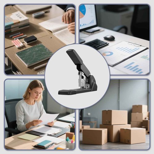 ZFYOUNG Labor-Saving Heavy Duty Stapler,240 Sheets High Capacity, Large Office Staplers,Large Industrial Stapler,3000 Staples Included,Easy to Bind.