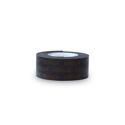Gorilla - Heavy Duty Double Sided Mounting Tape; Weatherproof; 1" x 60"; Black; (Pack of 2)