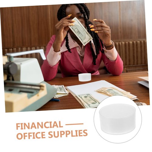 Angoily 4pcs Wet Hand Sponge Cash Counting Stationery Envelope Moistener Fingertip Moistener Financing Accessory Business Counting Tool Finger Wetting Tool Finger Wet Supply Plastic White