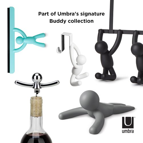 Umbra Buddy Doorstop and Umbra Buddy Wall Hook Set of 3 - Playful Home Decor and Storage