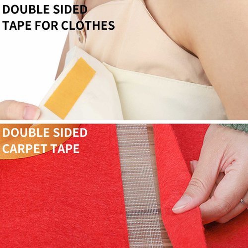 Birllaid Double Sided Fabric Tape Heavy Duty,Double Stick Carpet Tape,Fabric Tape Multifunctional Double Sided 1inch/2inchx33FT10m High Stickness Strong 2 Sided Tape 2 Rolls