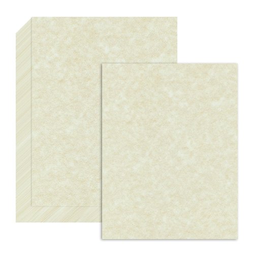 120 Sheets Parchment Paper for Certificates, 8.5" x 11", 100 GSM Double-Sided Stationery Paper for Resumes & Diplomas, Printer-Friendly (Ivory)