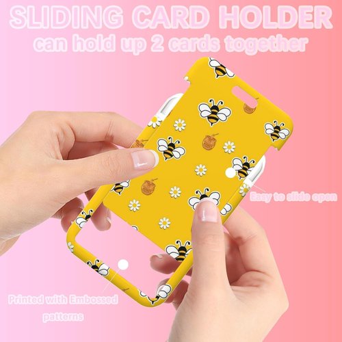 Honey Bee ID Badge Holder - Detachable Lanyard & Retractable Reel for Nurses, Teachers, & Office Staff
