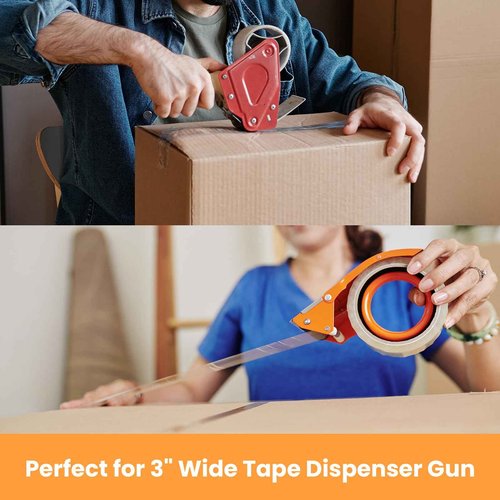 TAPEBEAR Storage Packaging Tape - 48 Rolls Super Clear 2.7mil x 1.88" x 55 Yards Packing Tape - Heavy Duty, Transparent, Long Lasting for Storage and Packing - 2640 Total Yards