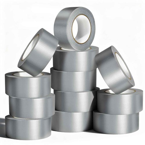 AISIMEE12-Pack Heavy Duty Duct Tape, 9 Mil Thick, 1.88” x 30 Yards, Waterproof & Residue-Free, Strong Adhesive for Indoor & Outdoor Repairs, All-Weather, Silver