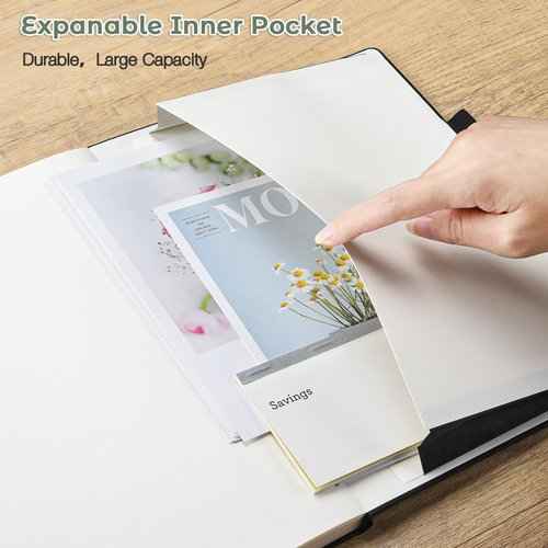 3 Pack College Ruled Notebook, A4 Hardcover Leather Notebook for Work, Lined Notebook Journal for Women, Men, 192 Thick Paper, 8.5" x 11", Large Notebook, Professional Business Notebook, Multicolor