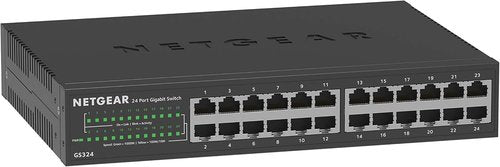 NETGEAR 24-Port Gigabit Ethernet Switch | Unmanaged Essentials for Desktop, Wall, or Rackmount - Silent Operation