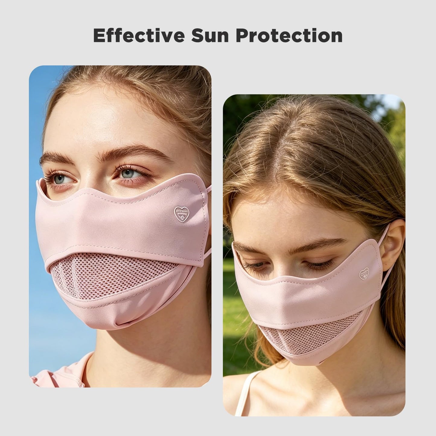 Cooling Face Mask - UV Protection Full Face Cover, Breathable Mesh for Cycling Running, Sun Mask for Women Men, Outdoor Gear