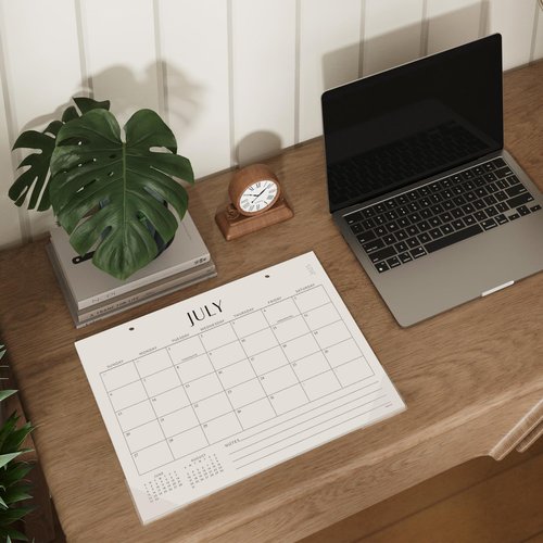 Jotsome Desk Calendar 2025-2026, Academic Desk Pad Calendar From July 2025 to December 2026 14x10.5 inch, Desk Blotter Calendar for Home and Office, Easy Planning