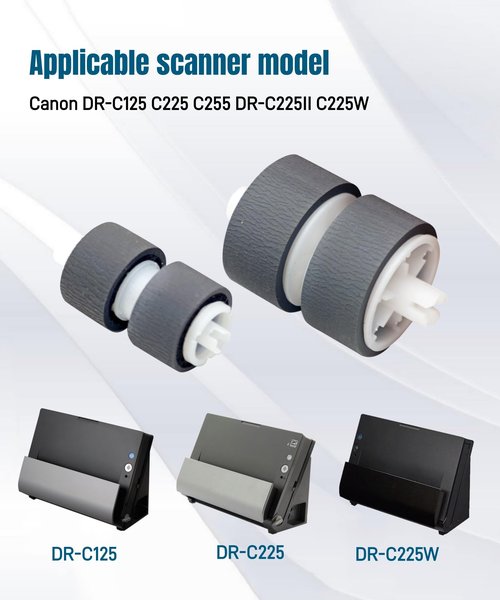 New 5484B001 Scanner Exchange Roller Assembly Kit for Canon DR-C125 DR-C225 DR-C255 DR-C225II DR-C225W