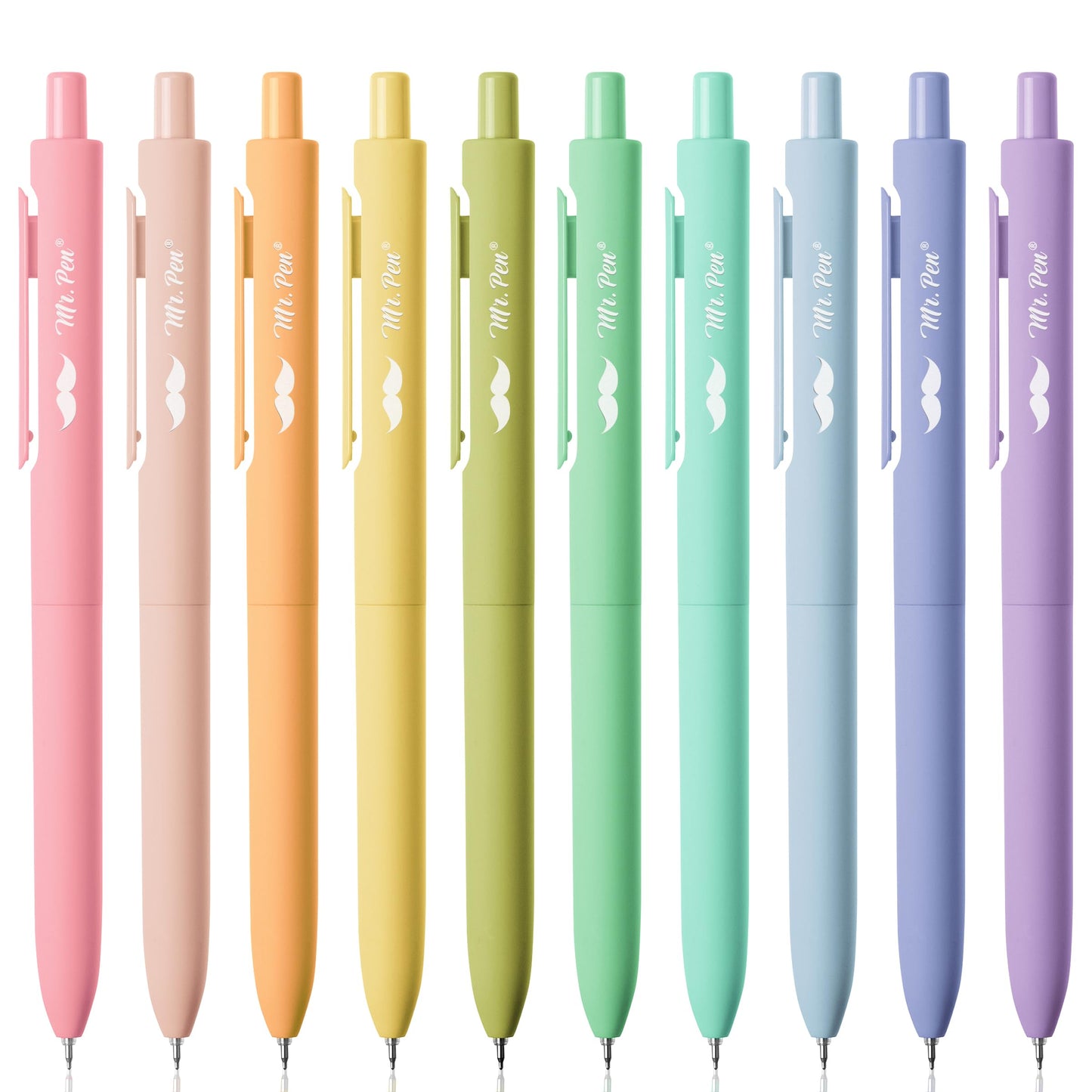 Mr. Pen- Retractable Gel Pens, 10 Pack, Assorted Color Ink