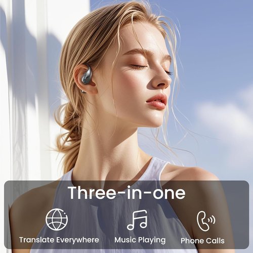 MINISO X33 AI Translation Earbuds - Real-Time Wireless Bluetooth Headphones | 135 Language Translator for Travel & Learning