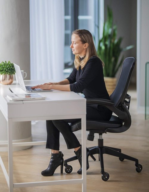 Office Chair Wheels | FIT IKEA Chairs ONLY| Soft 3" Computer Chair Caster Wheels Protect Your Hardwood Floors Better Than Any Office Chair Mat, Set of 5 Desk Chair Wheels, No Scratching or Marking.