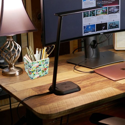 HOMSUN Pen Holder For Desk,Ceramic 2 Compartments Pen Holder Gold Garden Floral Flowers Pencil Holder Women Pen Organizer Desk Organizer Pen Storage Desktop Accessory Office School Home Pen Cup Mint