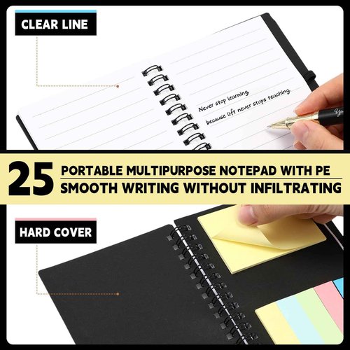 Jetec 25 Sets Team Employee Appreciation Gifts Bulk Office Inspirational Team Together Spiral Notebooks with Ballpoint Pens Thank You Gifts for Vet Tech Medical Assistant Coworker (Black,You Are)