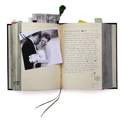 Suck UK Our Life Story Journal 100 Year Diary Journal Notebook Create Your Own Baby Book Diary & Christening Gifts For Boys & Girls Personalized Scrapbook & Engagement Gifts Blank Memory Book