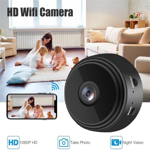 CIKSONT Secret Security Camera, Hidden Camera Wireless, Mini Wire-Free Monitor with Night Vision Function, WiFi Camear Outdoor Wireless 1080p HD (Black, 3)