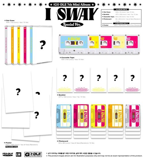 GI-DLE (G) I-DLE GIDLE I SWAY 7th Mini Album+Tracking (4 Version(3 Standrad+1 Random Special))