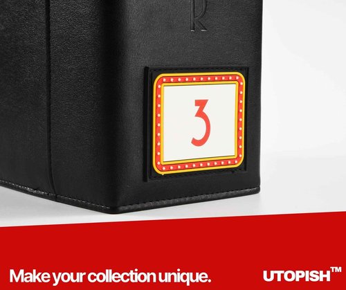 UTOPISH Show-Bill Binder 3-Pack Super Bundle - 3 Program Holders - 105 Custom Sheet Protectors - 3 Sets of numbering Stickers