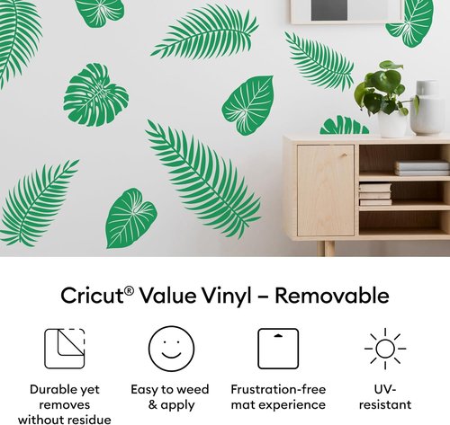 Cricut® Removable Vinyl - Black, 12" x 10 ft | Perfect for Easy Crafting Projects