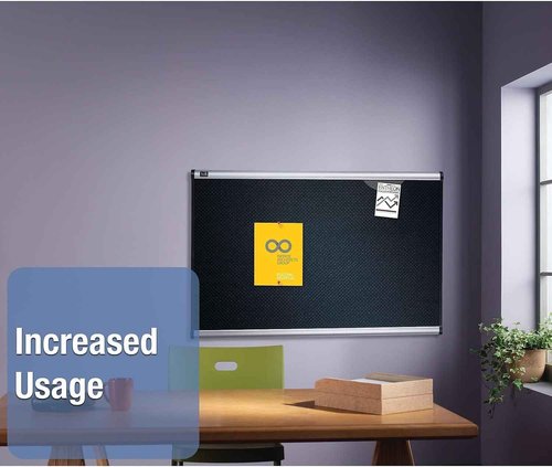 Quartet Bulletin Board, 3' x 2', Embossed, Hi-Density Foam, Aluminum Frame (B343A)