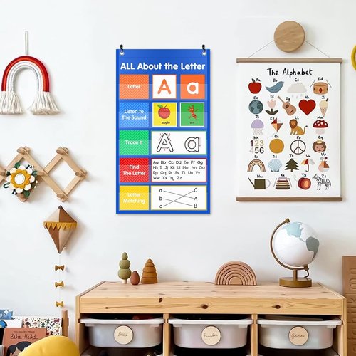 Auchq Letter of The Day Pocket Chart - Engaging Learning Tool for Kids | All About Letters