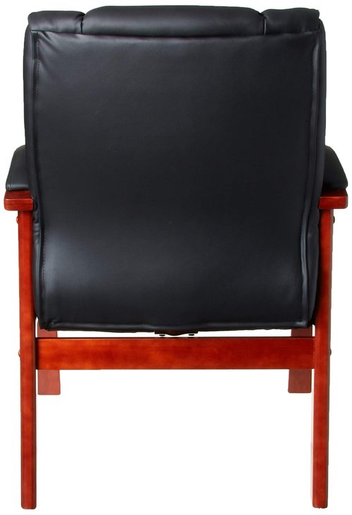 Boss Boss Office Products Mid Back Wood Finished Guest Chairs
