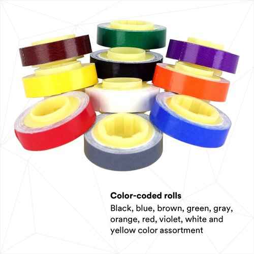 3M ScotchCode Wire Marker Tape Dispenser with Tape STD-C, compact design for easy handling