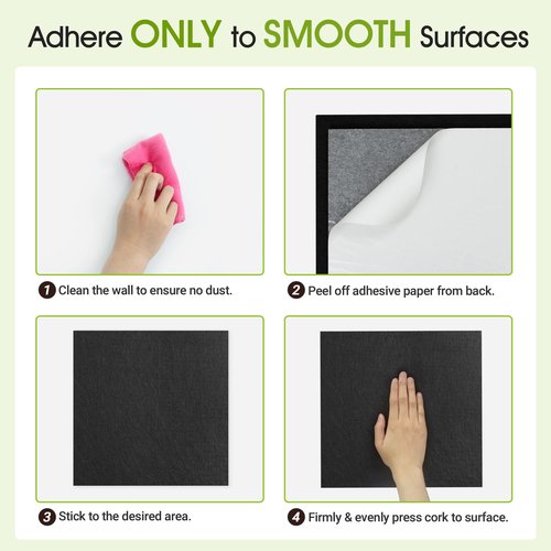 AKTOP Black Cork Bulletin Board 12x12, 1/2" Thick Felt Cork Board Tiles 12 Pack, Small Square Pin Board for Wall, Self Adhesive Corkboards with 120 Push Pin Wood Clips for School, Home & Office
