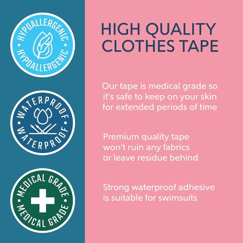 CLING IT2 Double-Sided Clothing Tape - Extra Strength, No Residue, Gentle on Skin, Transparent
