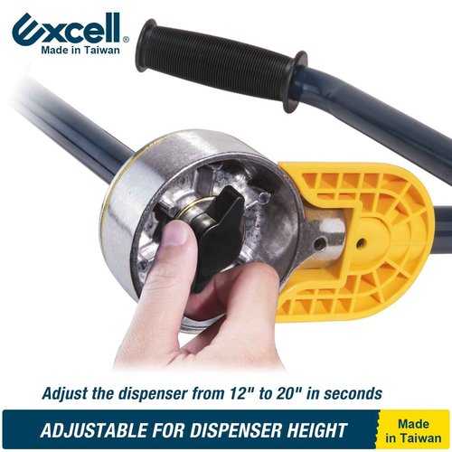 Excell SF-2781 Durable Industrial Stretch Film Dispenser with Adjustable Tension, fit 12" to 20" Film Height,Use for Office, Home, Stores and Warehouses Lightweight Pallet Wrapper