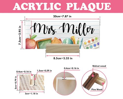 Personalized Laboratory Desk Sign, Floral Chemistry Lab Scientist Gift, Science Teacher Desk Name Plates for Classroom, Chemistry Gift for Biology Teacher, Desks Decoration, Appreciation