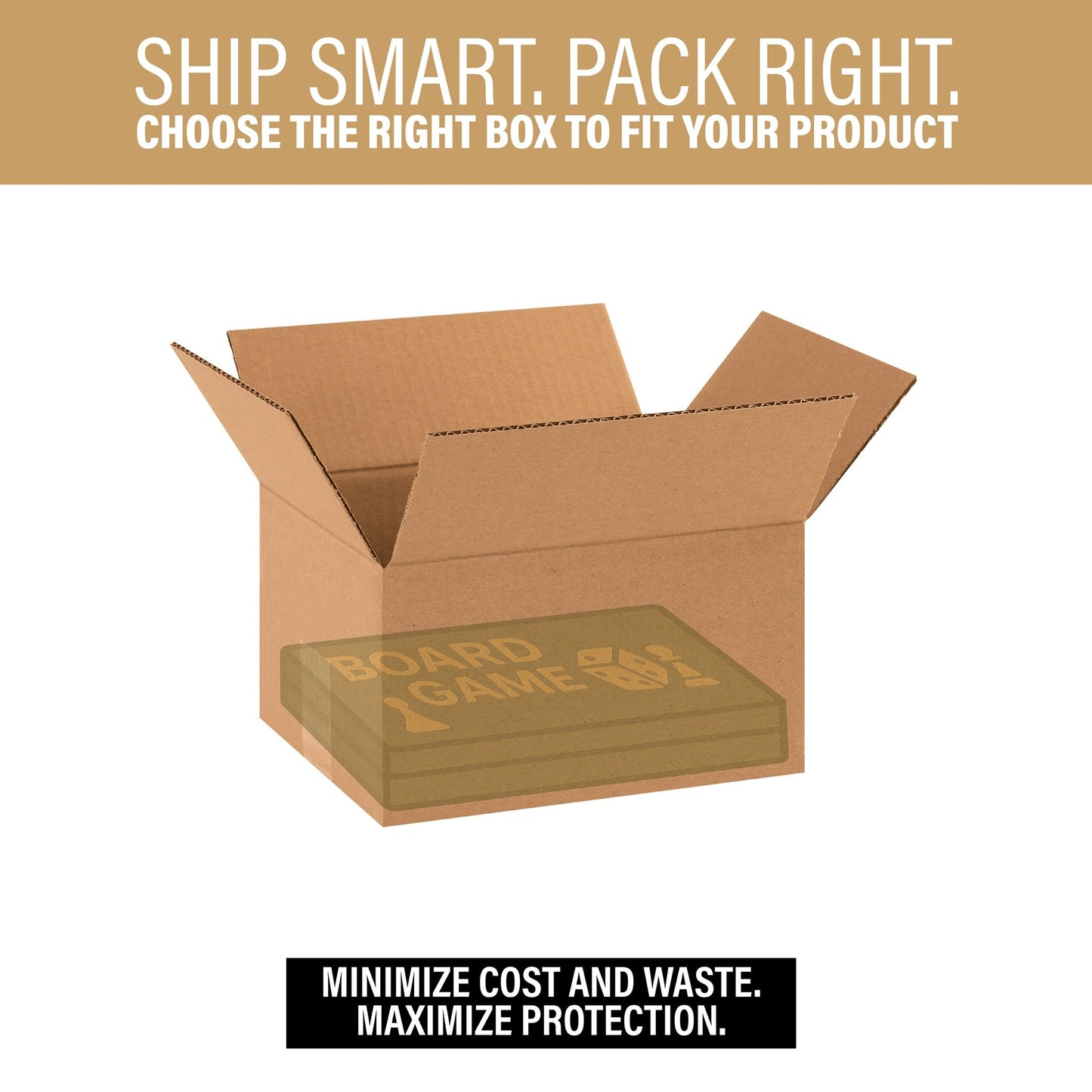 Bundle Of 25 Basic Corrugated Shipping Boxes (10 x 8 x 6")
