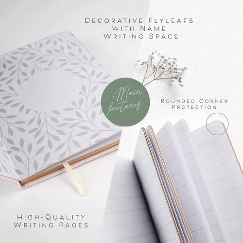 ARTESORI Vow Books His and Hers - Linen Wedding Vow Books Perfect as Bride & Groom Gifts, Wedding Registry Ideas - His & Hers Gifts Wedding Vow Book - Wedding Essentials & Accessories (White & Black)