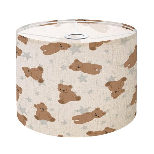 Lampshades Lamp Shades 1 Pack Teddy bear girl boy seamless baby Hand Light Shade for Table Lamps Floor Lamps Drum Lamp Shades Lampshade Replacement