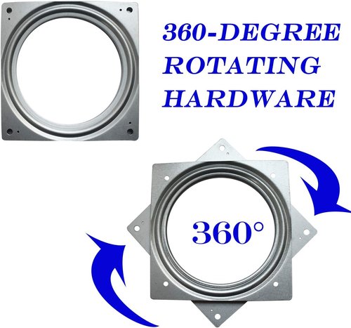 Skiennix 6-Inch Lazy Susan Turntable Bearing - 500lbs Capacity for Serving Trays & Kitchen Storage