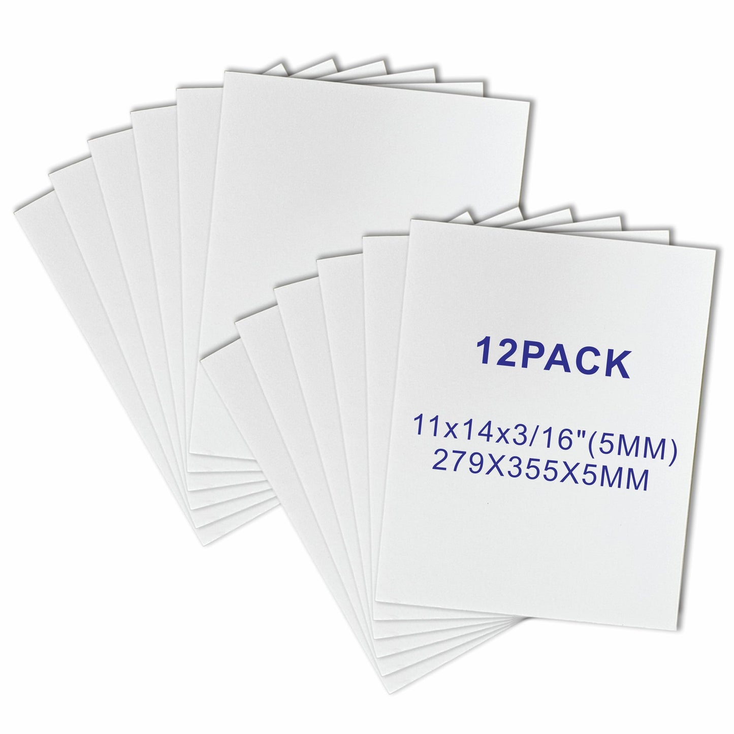 12 Pack Foam Core Board, ZJCEASER 11 x 14 White Poster Board, 3/16" Thickness Sign Board Craft Foam Sheet for Signboards, School Projects, University Displays, College Events, Arts & Crafts, Framing