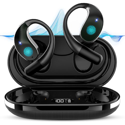 AI Translation Earbuds Real-Time, 3-in-1 Translator Earbuds 144 Languages & Accents, Open Ear Wireless Bluetooth 5.3 Headphones with 4 Modes, No Subscription, for iOS Android Travel Business, Black