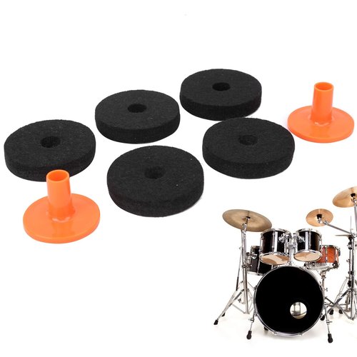 Cymbal Felt Pad, Wear Resistant Anti Friction Drum Felt Pad Kit Drum Washer Drum Accessories for Drum(50mm (WC75))