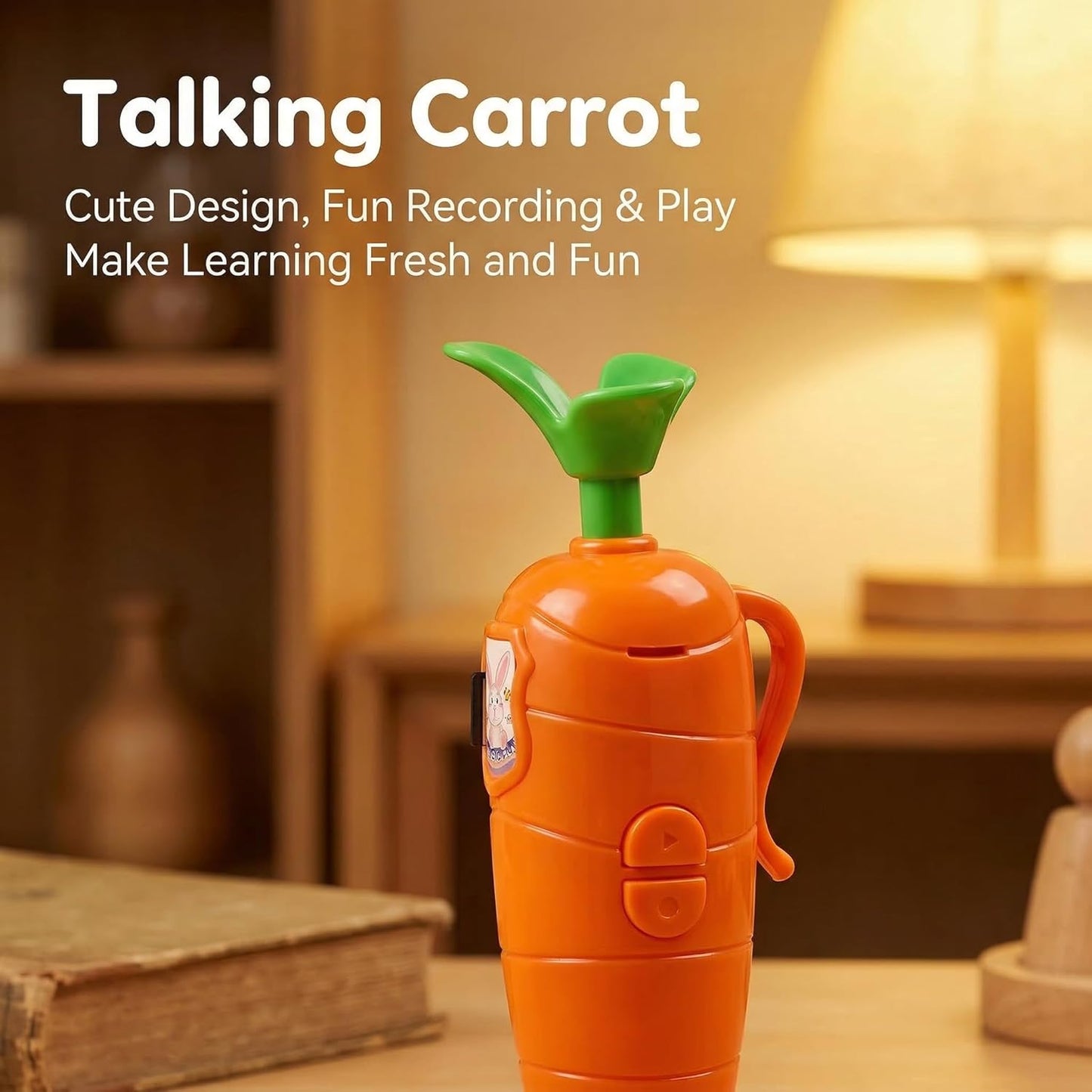 Skiennix Carrot Pen Recorder - Cute Voice Recording Device for Kids | Recordable Birthday Gift (1PC)