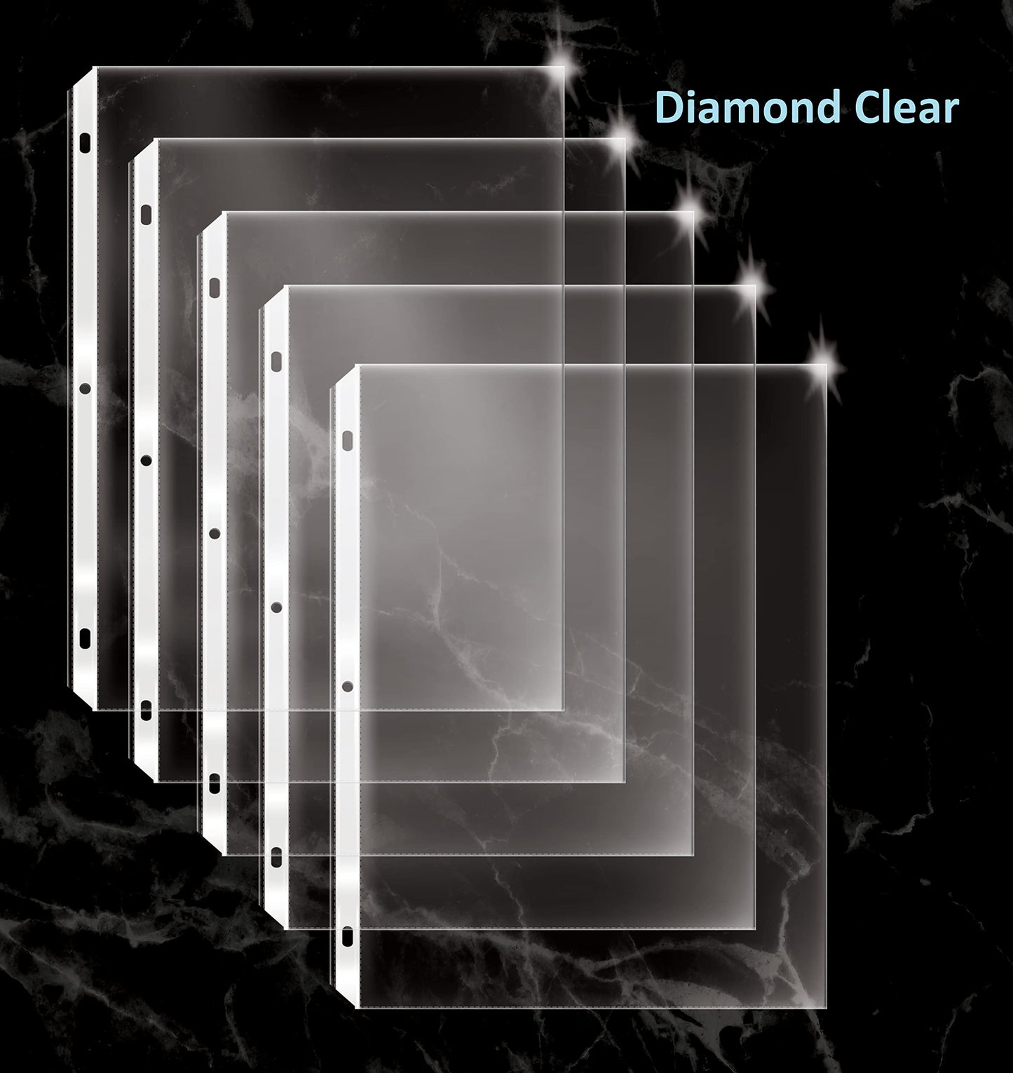 GOLD SEAL 200 Count Diamond Clear Extra Heavyweight Sheet Protectors, 4 mils Strong,8.5 x 11, Top Load, 200 Boxed Sheet Protectors